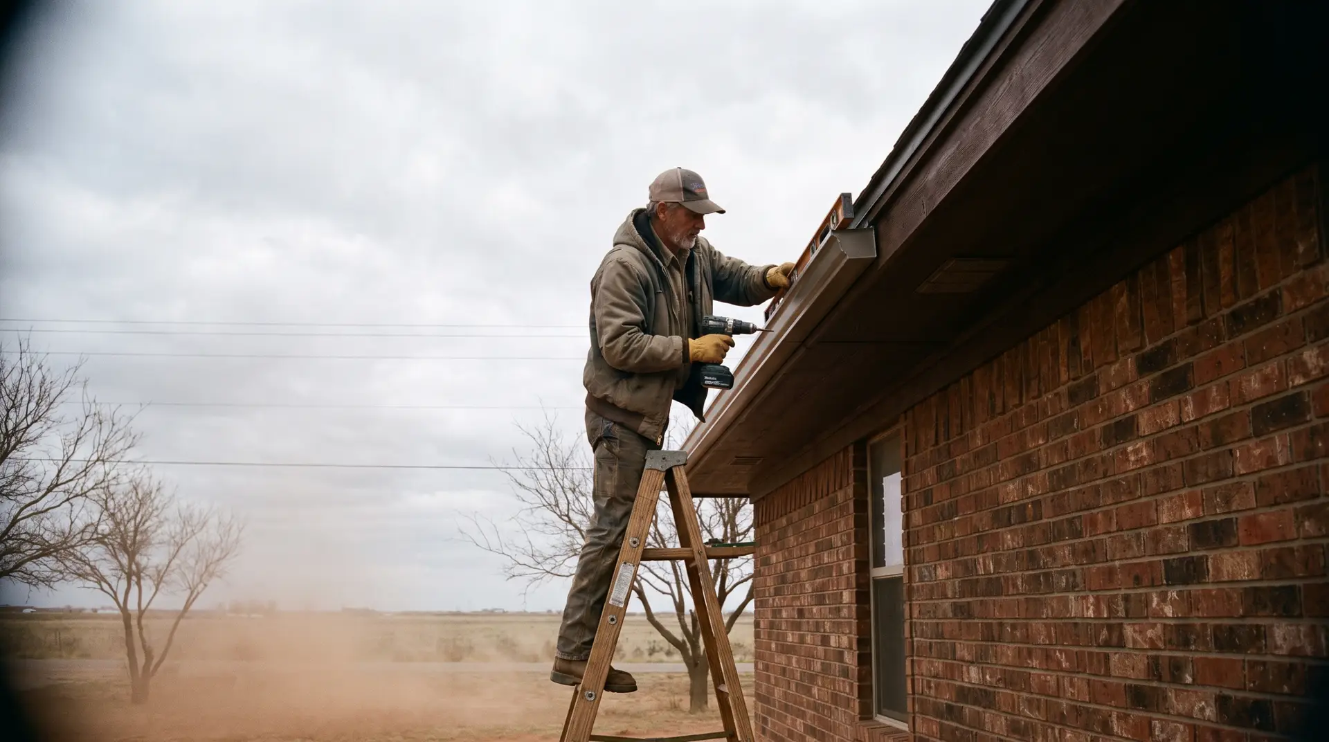 Downspout extension carrying roof runoff several feet away from a slab foundation