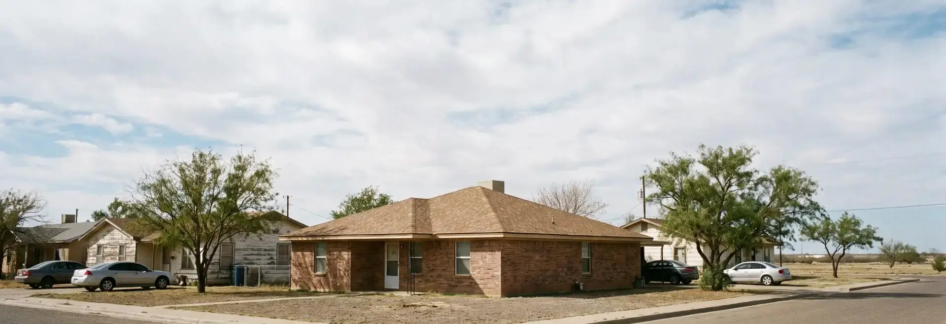 Levelland roofing contractor project: a finished shingle roof on a flat open West Texas lot
