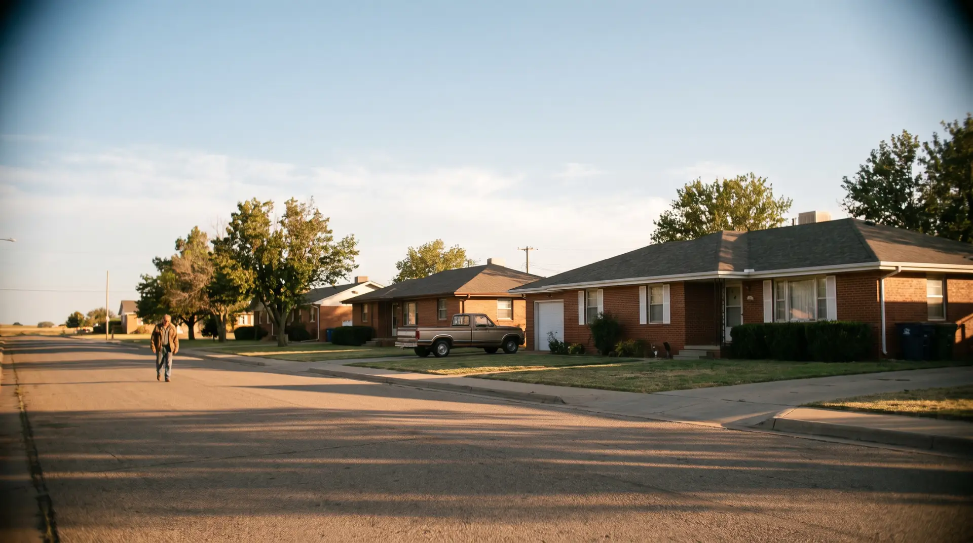 Front-yard artificial turf and decomposed granite beds on a Lubbock corner lot